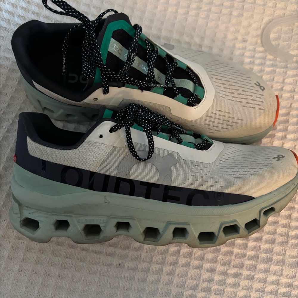 On Running Cloudtec Shoes in White and Teal